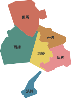 兵庫県の地図