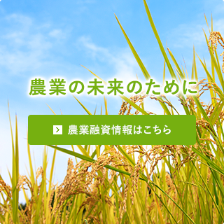 【農業の未来のために】農業融資情報はこちら