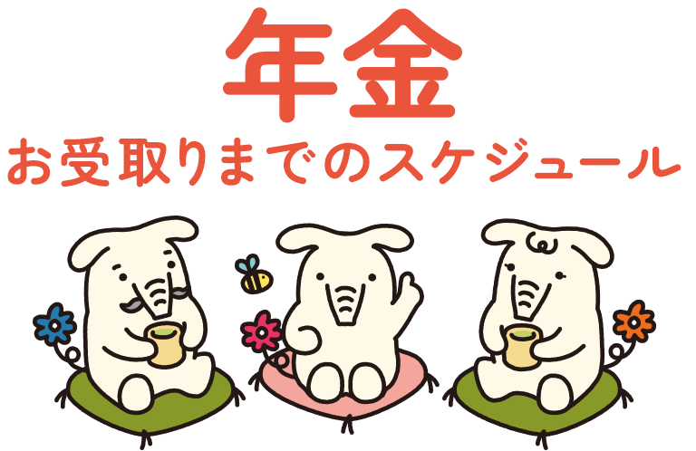 年金受け取りまでのスケジュール
